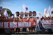 Demonstration for World Environment Day and against bills that propose changes to the environmental licensing system, in Brasilia