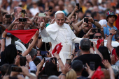 Pope Leo XIV leads prayer vigil in St. Peter?s square at the Vatican