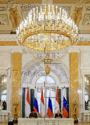 Russian President Putin meets Indonesian President Subianto in St. Petersburg