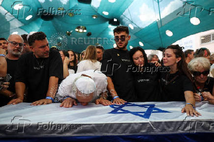 Funeral of hostage Yonatan Samerano, in Tel Aviv