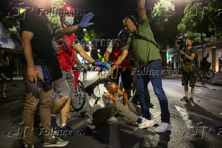 Anti-government protest in Belgrade