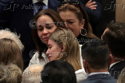 Tribute for Colombian Senator Miguel Uribe Turbay at Colombia's Congress, in Bogota
