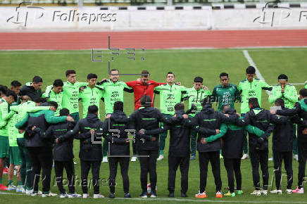 Entrenamiento de la selección boliviana de fútbol