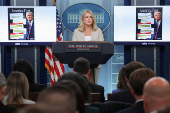 White House Press Secretary Leavitt holds press briefing, in Washington