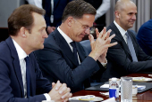 U.S. Defense Secretary Hegseth meets with NATO Secretary General Rutte at the Pentagon in Washington