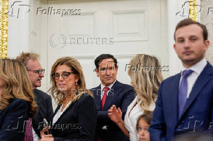 U.S. President Donald Trump swears-in Special Envoy Steve Witkoff at the White House in Washington