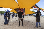 Traditional kite contest in Bali