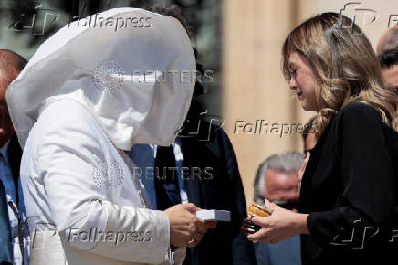 Pope Leo XIV holds the general audience in St. Peter's Square at the Vatican