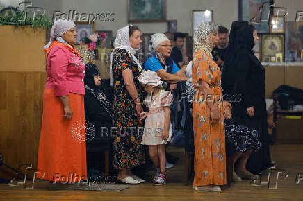 Parishioners celebrate Holy Trinity Day at damaged convent in Donetsk region amid Russia-Ukraine conflict