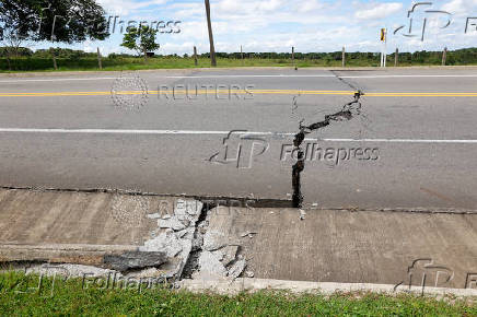 Aftermath of an earthquake in Paratebueno