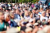 Denmark's Prime Minister Mette Frederiksen attends the political festival Folkemoedet in Allinge