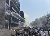 Air India plane with over 240 on board crashes after take-off in Ahmedabad