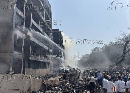 Air India plane with over 240 on board crashes after take-off in Ahmedabad