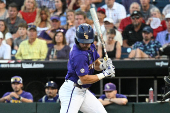 NCAA Baseball: College World Series-Arkansas v LSU