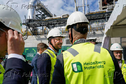 Official opening ceremony of Heidelberg Materials' new carbon capture plant in Brevik