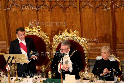 French President Macron visits Britain