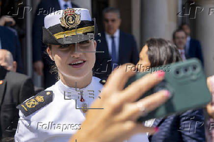Leonor recibe el título de Hija Adoptiva de Marín (Pontevedra)
