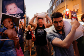 Protest demanding ending the war in Gaza and the release of all hostages, in Tel Aviv