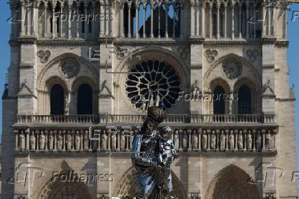 Feast of the Assumption procession at Notre Dame Cathedral