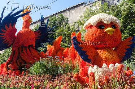 Annual floral parade in Debrecen