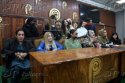 Transgender community protest demanding more rights and protection in Peshawar