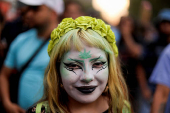 March in favor of full decriminalization of cannabis, in Mexico City