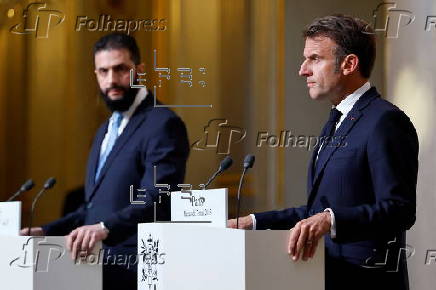 French President Macron receives Syria interim leader Ahmed al-Sharaa