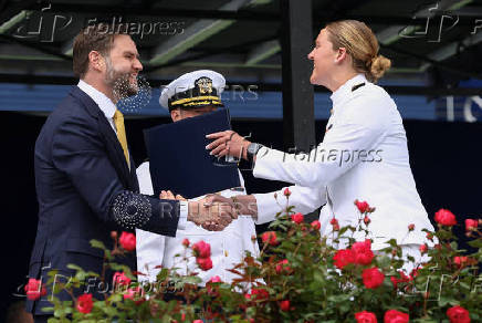 Graduation and Commissioning Ceremony at the U.S. Naval Academy in Annapolis, Maryland
