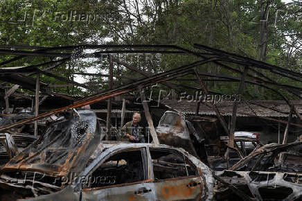 Aftermath of a Russian drone attack in Odesa