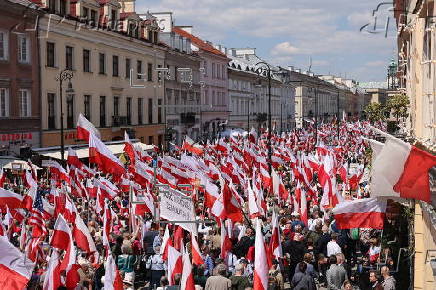 Rally for Polish presidential candidate Karol Nawrocki