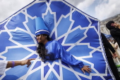 Eid al-Adha celebrations in London's Trafalgar Square