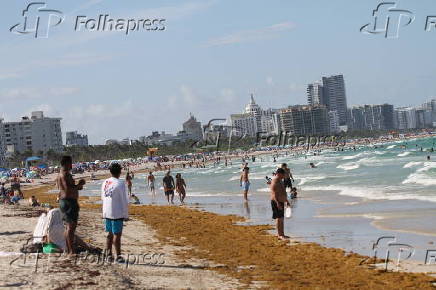 Ponto do píer da praia sul.