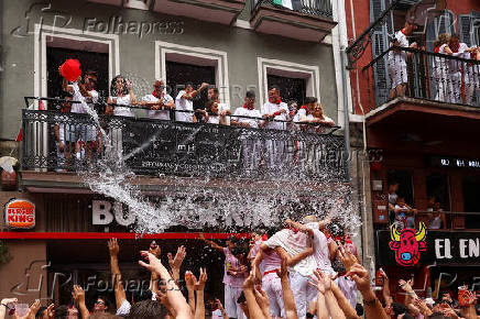 San Fermin festival (Chupinazo) in Pamplona