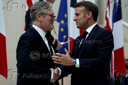 French President Macron visits Britain