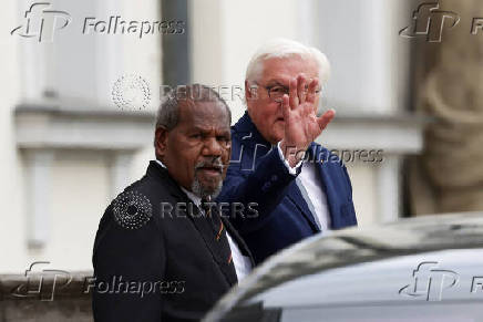 German President Steinmeier receives Papua New Guinea's Governor-General Dadae, in Berlin