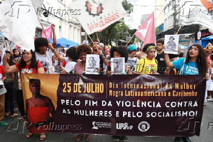 Marcha das Mulheres Negras, em Salvador