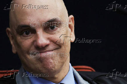 Brazil's Supreme Court Judge Alexandre de Moraes attends a session of the Supreme Court, in Brasilia