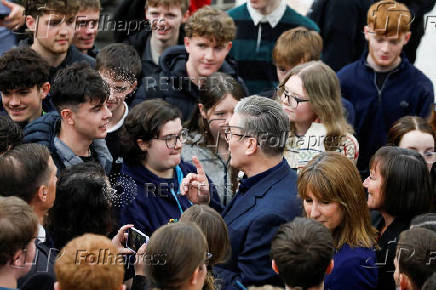 Britain's Prime Minister Keir Starmer announces government energy investment in North Wales