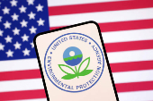 Illustration shows United States Environmental Protection Agency logo and U.S. flag