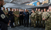 British Prime Minister Keir Starmer visits British aircraft carrier HMS Prince Of Wales