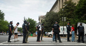Anti-Trump demonstrators block morning rush traffic in Washington