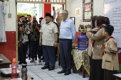 Microsoft co-founder and former CEO Bill Gates visits in Jakarta