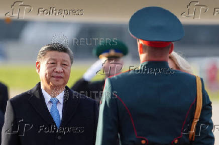 Chinese President Xi Jinping arrives in Moscow ahead of Victory Day celebrations