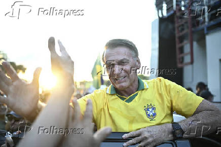 Bolsonaro ato pela anistia em Brasília