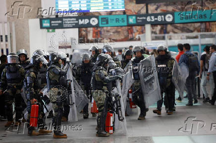 Protest of National Coordination of Education Workers (CNTE) in Mexico City