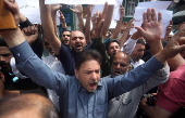 Protests in Srinagar following Israeli airstrikes on Iran