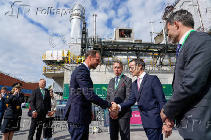 Official opening ceremony of Heidelberg Materials' new carbon capture plant in Brevik