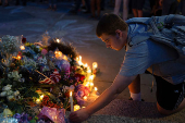 Vigil for Democratic state assemblywoman Melissa Hortman and her husband Mark
