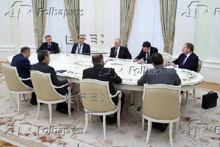 Russian President Putin meets with Iranian Foreign Minister Araghchi in Moscow