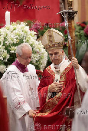 Pope Leo XIV celebrates the Mass on the Solemnity of Saints Peter and Paul, Apostles in St Peter's Basilica, at the Vatican